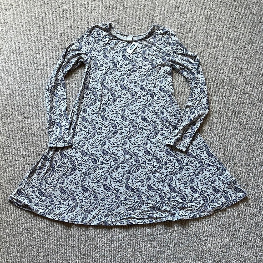 Old Navy Knit Long Sleeved Swing Dress small NWT